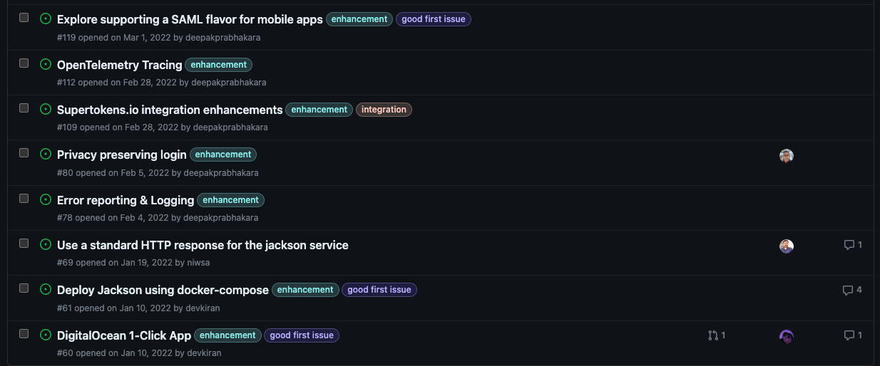 github issues